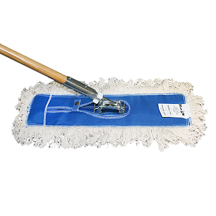 Dust Mop 18&quot;x 3-1/4&quot; Cotton includes head, handle, and