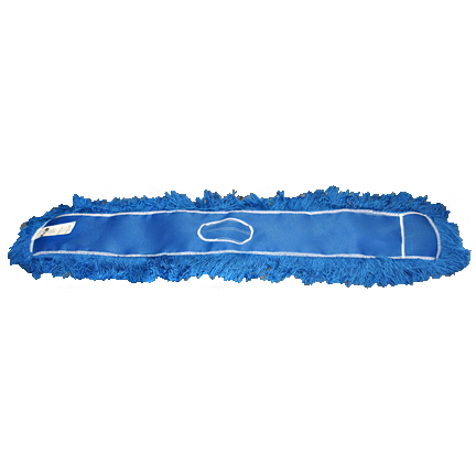 Refill Dust Mop 36&quot; x 5&quot; Blue Cut End electostatic nylon,