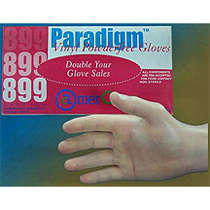 Gloves,Vinyl PF(10/100 Large CASE LOTS ONLY!