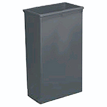 BB Wall Hug Trash Can 210423GY 20&quot;W x11&quot;D x30&quot;H  