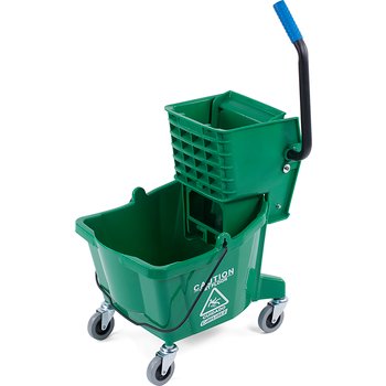 Mop Bucket+Wringer 26QT GREEN